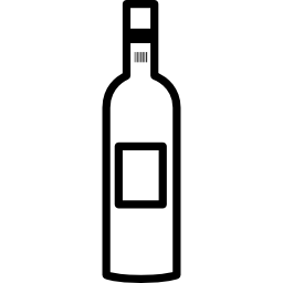 Wine bottle outline - Free food icons