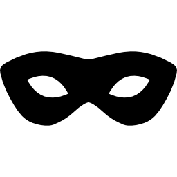 Carnival mask silhouette - Free shapes icons