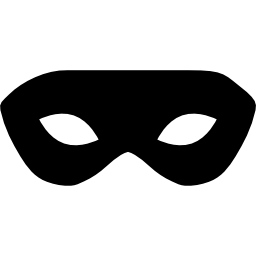 Carnival black mask for males - Free shapes icons