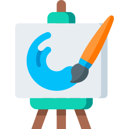 Artist, canvas, drawing, paint, splatter icon - Download on Iconfinder
