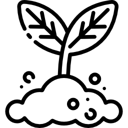 sprouting seed clipart black