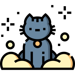 Cat Special Candy Flat icon