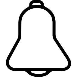 Bell outline interface symbol - Free interface icons