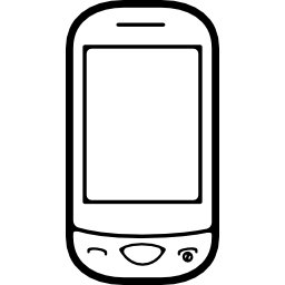 Modelo de teléfono móvil con contorno de tapa abierta - Iconos gratis de  herramientas y utensilios