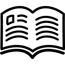 Book hand drawn open pages - Free education icons