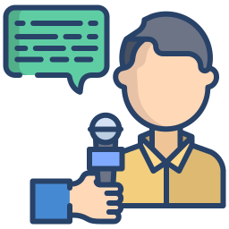 News report - Free communications icons