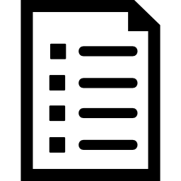 List document interface symbol - Free interface icons