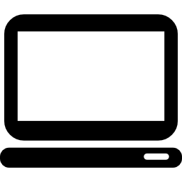 Laptop with empty screen - Free computer icons