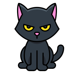 Gato Preto Halloween Desenho, HD Png Download , Transparent Png