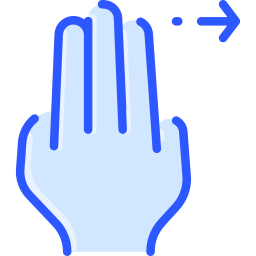 Three fingers - Free hands and gestures icons