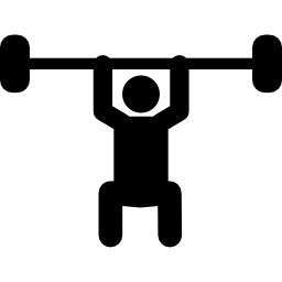 Weightlifting Silhouette - Free Sports Icons