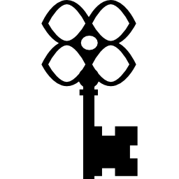 Key like a flower - Free security icons