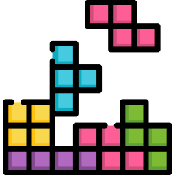 Premium Vector  Game over tetris block