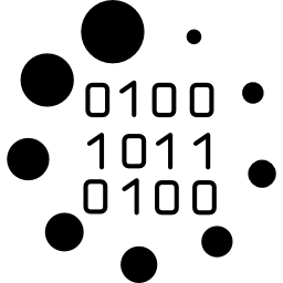 Binary code loading symbol - Free interface icons