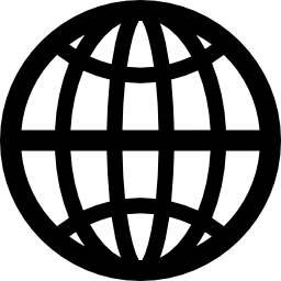 Earth globe grid interface symbol - Free interface icons