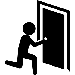 Criminal forcing a door - Free people icons