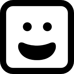 Happy smiling emoticon face with open mouth - Free interface icons