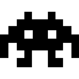 Alien space character of pixels for a game - Free shapes icons