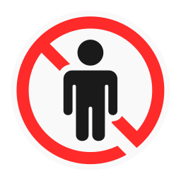 Do not enter - Free shapes and symbols icons