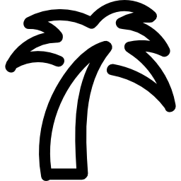 Palm tree outline - Free nature icons