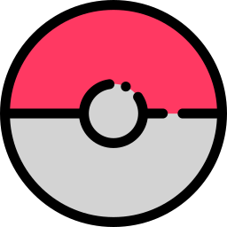 Poke ball on a white background Royalty Free Vector Image