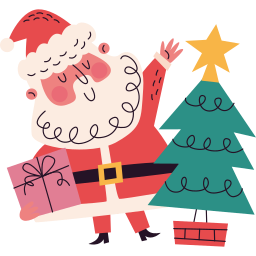 Santa claus Stickers - Free christmas Stickers