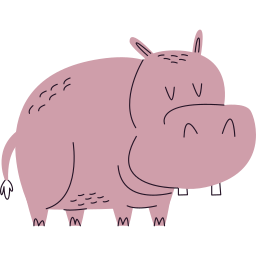 Hippopotamus sticker