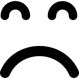 Rosto quadrado do emoticon anulado - ícones de interface grátis