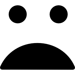 Disappointed emoticon face - Free gestures icons