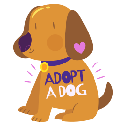 adoptar sticker