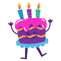 pastel de cumpleaños sticker