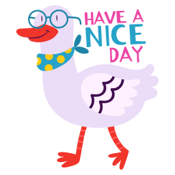 que tenga un lindo día sticker