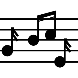 Notação musical da aula de música - ícones de música grátis