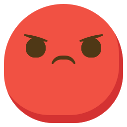 red mad face