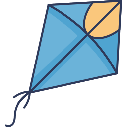 Kite Basic Miscellany Blue icon