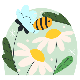 Bee Stickers - Free animals Stickers