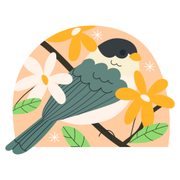 pájaro sticker