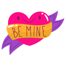 Be mine sticker
