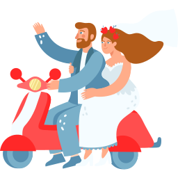 pareja de boda sticker