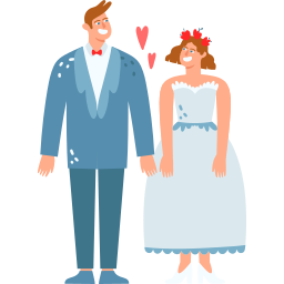 pareja de boda sticker