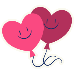 Love Balloon Stickers PNG