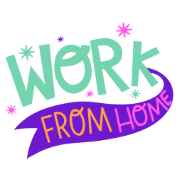 trabajar desde casa sticker