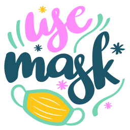 usar mascarilla sticker