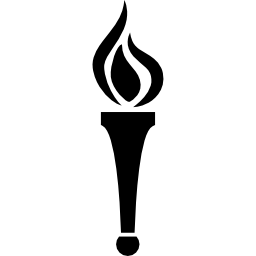 Torch with flames - Free Tools and utensils icons