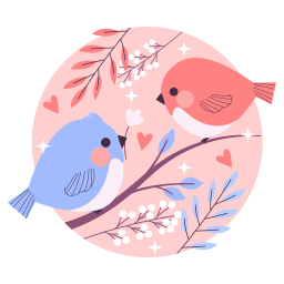 pájaros del amor sticker