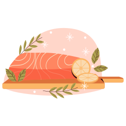salmón sticker