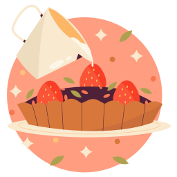 Pie sticker