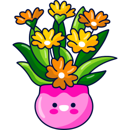 Flower pot sticker
