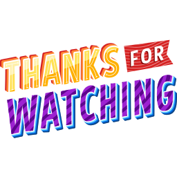 thank you for watching sign