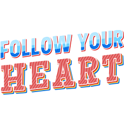 sigue a tu corazón sticker